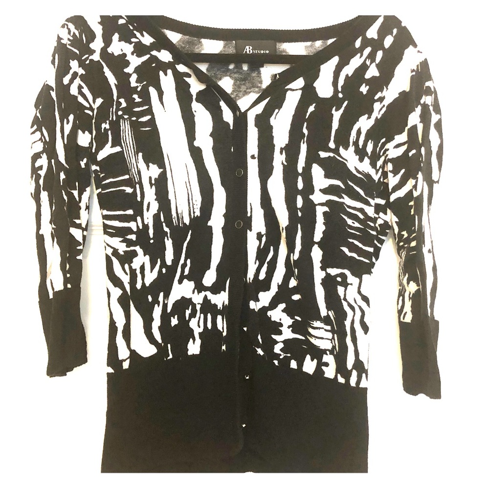 Zebra print cardigan